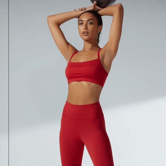 Gigi C Other - New Gigi C Giselle Sports Bra Crop Top Red L